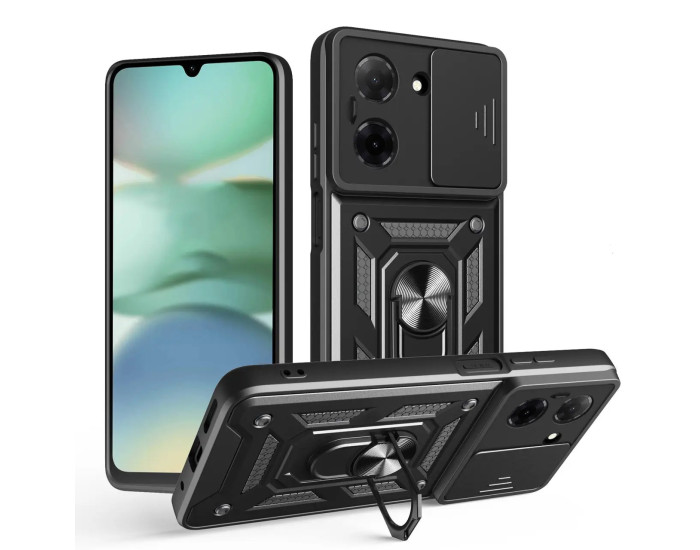 Чохол-Ударостійкий Camshield Serge Ring Xiaomi Redmi A5, чорний