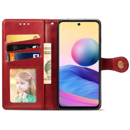 Чехол-книга Кожаный GETMAN Gallant Samsung Galaxy A51 / A515, Красный