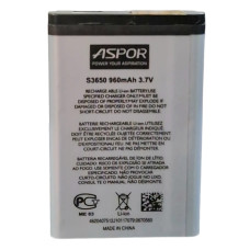 Аккумулятор Aspor Samsung AB463651BU, B310, B312, B3410, B5310, C3200,C3530. C3312, C3322, C3330, S3650, S5610, 960 mAh