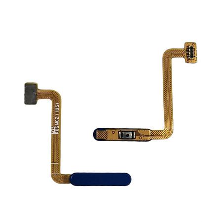 Шлейф для Samsung M336, Galaxy M33, M536B, M33 5G с кнопкой включения, сканер отпечатка пальца, (Touch ID), синий