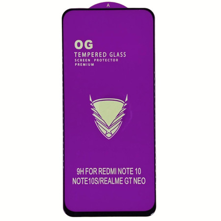 Защитное стекло Tempered Glass OG Premium Xiaomi Note 10 / Note 10S / Note 11s / Note 11 4G / Poco M5s / Poco M4 Pro 4G. Black