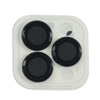 Захисне Скло Metal Classic на камеру iPhone 16 Pro /16 Pro Max (Чорний / Black)