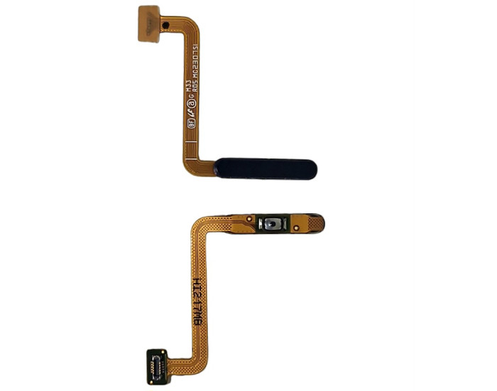 Шлейф для Samsung M336 Galaxy M33 /M536B M33 5G с кнопкой включения, сканер отпечатка пальца (Touch ID) черный, оригинал