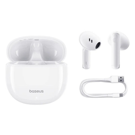 Беспроводные наушники Bluetooth Baseus Bowie E13 True Wireless Earphones (A00059701217-Z1) (Белый / White)