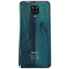 Задня панель корпуси для Xiaomi Redmi Note 9 Pro, 64MP зелена з склом камери