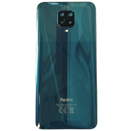 Задня панель корпуси для Xiaomi Redmi Note 9 Pro, 64MP зелена з склом камери