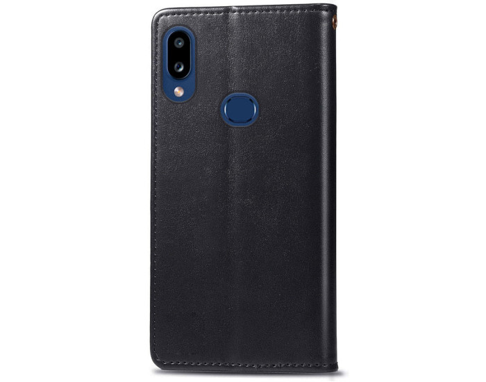 Чехол-книга Кожаный GETMAN Gallant Samsung A10s / A107, Черный