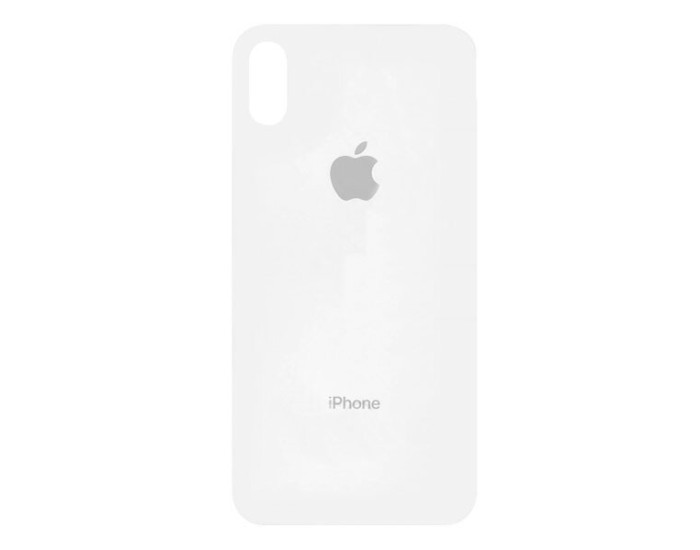 Задня панель корпуси для iPhone X, біла (Big Hole)
