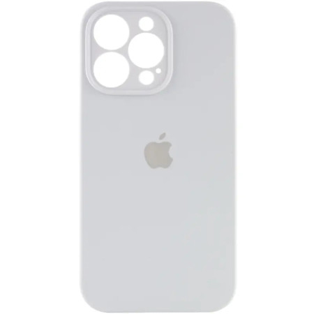 Чехол-силикон оригинал Full Camera Soft Matte iPhone 14 Pro (Белый / White) (Класс А)