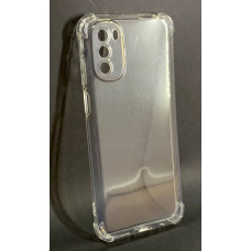 Чехол-силикон Getman Ease logo усиленные углы Motorola G41, Прозрачный (Класс B)