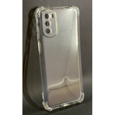 Чохол-силікон Getman Ease logo посилені кути Motorola G41, Прозорий