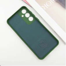 Чохол-силікон Silicone Lakshmi Full Camera Samsung S24 FE (Зелений / Dark green)