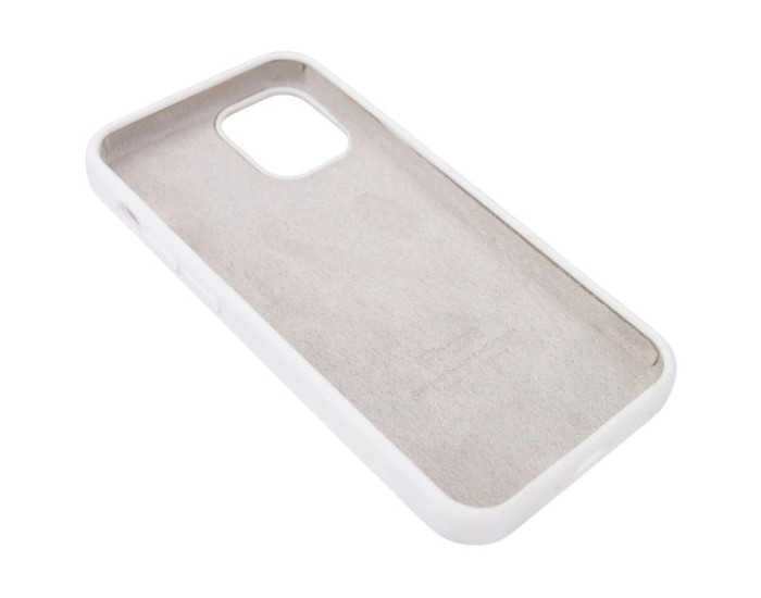 Чехол-силикон оригинал Full Soft Matte iPhone 14 Pro (Белый / White)