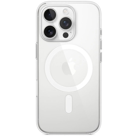 Чехол-силикон Clear Case with MagSafe and Animation iPhone 15 Pro Max прозрачный