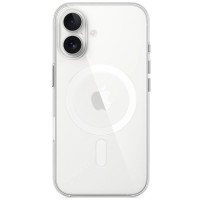 Чехол-силикон Clear Case with MagSafe and Animation iPhone 16 прозрачный