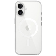 Чехол-силикон Clear Case with MagSafe and Animation iPhone 16 прозрачный