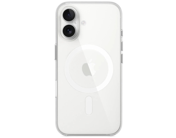 Чехол-силикон Clear Case with MagSafe and Animation iPhone 16 прозрачный