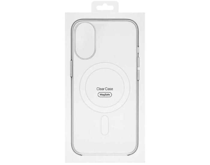 Чехол-силикон Clear Case with MagSafe and Animation iPhone 16 прозрачный