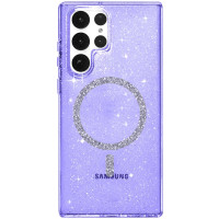 Чехол-силикон Eclipse Sparkle with MagSafe Samsung S24 Ultra фиолетовый