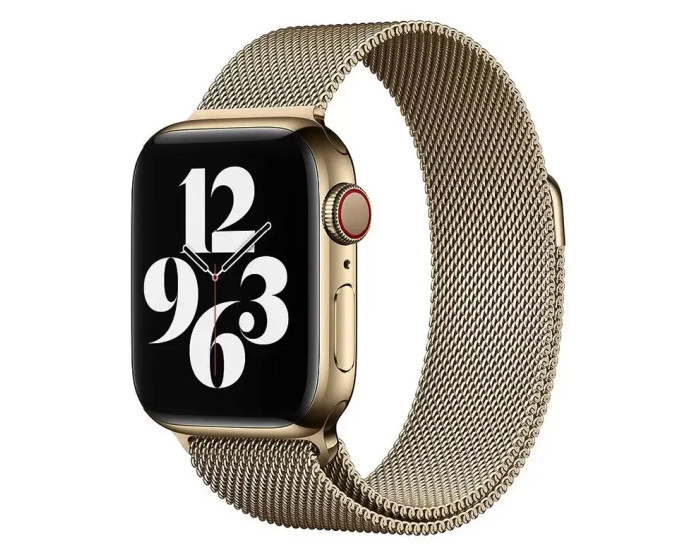 Ремешок для Milanese Loop Design Apple watch 38mm/40mm/41mm Gold