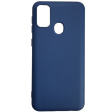 Чехол-силикон Aspor Full Samsung M215 M21 с микрофиброй синий