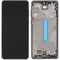 Дисплей з сенсорним екраном (модуль) Samsung A736 Galaxy A73 5G, Сірий з рамкою OLED