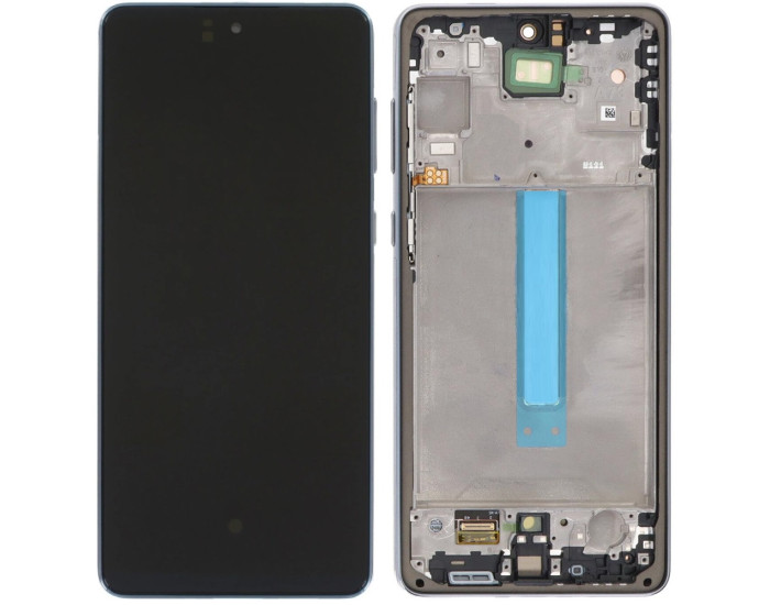 Дисплей з сенсорним екраном (модуль) Samsung A736 Galaxy A73 5G, Сірий з рамкою, OLED