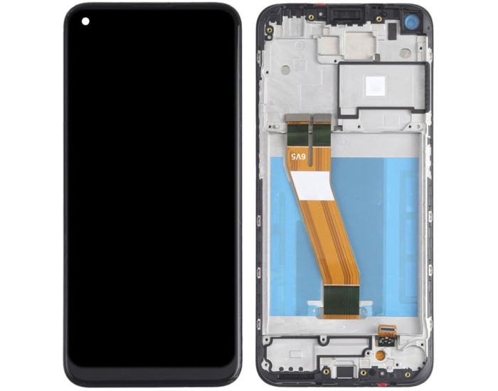 Дисплей с сенсорным экраном (модуль) Nokia 3.4 /5.4, черный с рамкой, оригинал