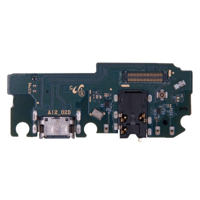 Шлейф для Samsung A125 A12 / A127, M127 M12S конектора зарядки, конектора навушників з мікрофоном, оригінал