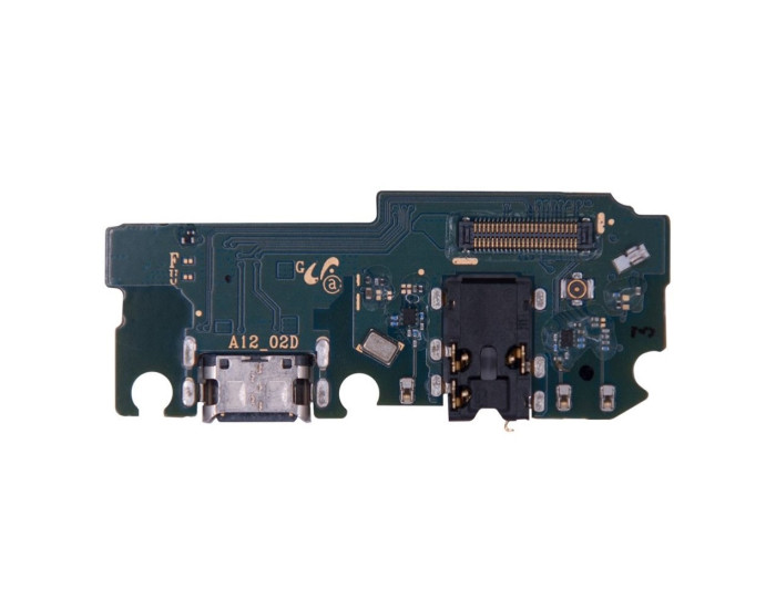 Шлейф для Samsung A125 A12/ A127 A12/ M127 M12S, коннектора зарядки, конектора наушников с микрофоном, оригинал