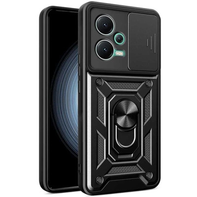 Чехол-Ударопрочный Camshield Serge Ring Xiaomi Note 12 Pro 5G / Poco X5 Pro 5G,Черный