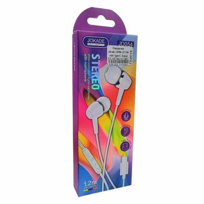 Наушники Jokade JD054 LEYUN with Type-C белый