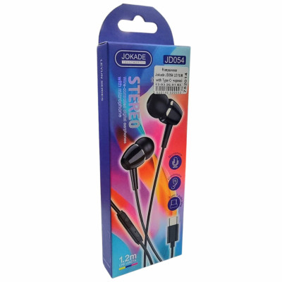 Наушники Jokade JD054 LEYUN with Type-C Черный