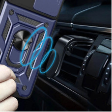 Чехол-Ударопрочный Camshield Serge Ring Xiaomi 15 Pro, Синий