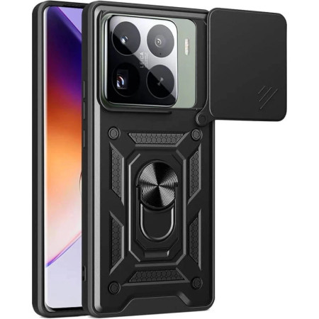 Чехол-Ударопрочный Camshield Serge Ring Xiaomi 15 Pro, Черный (Класс B)