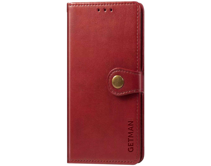 Чохол-книга шкіряний GETMAN Elegant Samsung A15 4G/5G / M15 5G, червоний