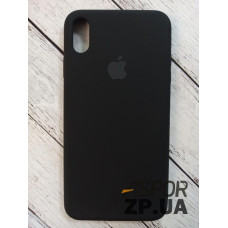 Чехол-силикон оригинал Full Cover Soft Matte iPhone XS Max Black (Класс А)