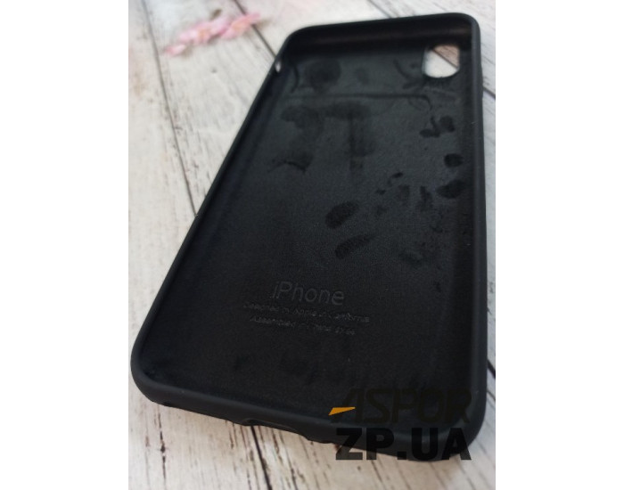 Чехол-силикон оригинал Full Cover Soft Matte iPhone XS Max Black