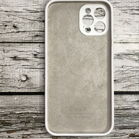 Чехол-силикон оригинал Full Camera Soft Matte iPhone 12 Pro White