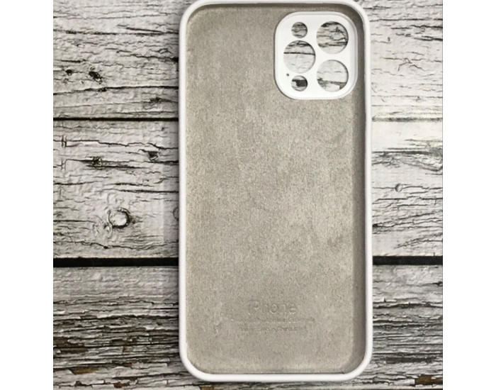 Чехол-силикон оригинал Full Camera Soft Matte iPhone 12 Pro, White