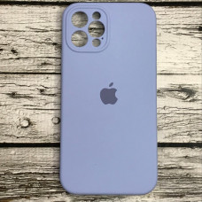 Чехол-силикон оригинал Full Camera Soft Matte iPhone 12 Pro (Светло-голубой / light blue) (Класс B)