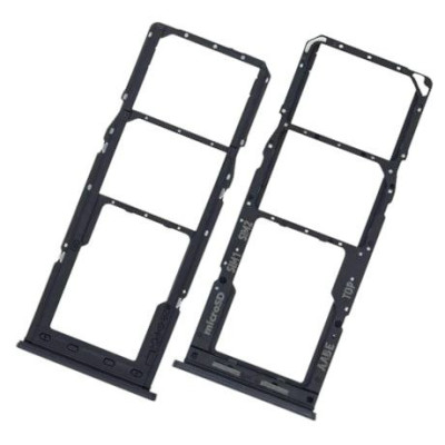 Тримач SIM-карты для Samsung A125 A12, M127 M12 чорний