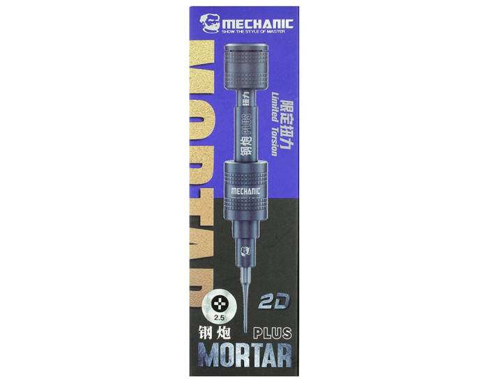 Викрутка Mechanic зірочка Mortar Plus, +2.5, Phillips