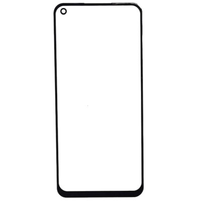 Скло фронтальне з OCA-пленкой для Realme 6/7, Oppo A52/A53 5G/ A72/A92, OnePlus Nord N200 5G, з олеофобним покриттям, чорне, оригінал