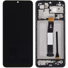 Дисплей з сенсорним екраном (модуль) Xiaomi Redmi 12C/Redmi 11A/Poco C55, чорний, з рамкою