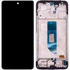 Дисплей з сенсорним екраном (модуль) Xiaomi Redmi Note 14 4G European 161mm, чорний з рамкою, оригінал
