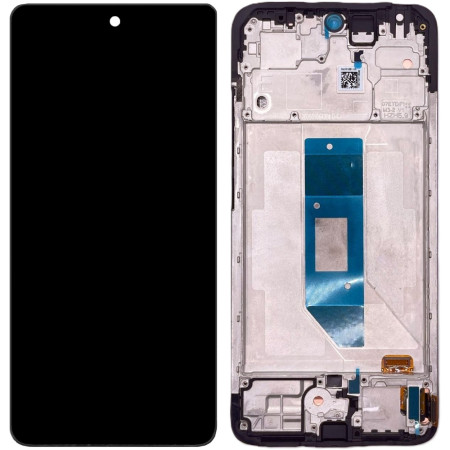 Дисплей с сенсорным экраном (модуль) Xiaomi Redmi Note 14 4G European 161mm, черный с рамкой, оригинал