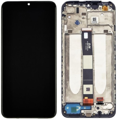 Дисплей з сенсорним екраном (модуль) Xiaomi Redmi 10A/9A/9C/9AT/POCO C3/Umidigi A9/A11/A11S, чорний з рамкою High Copy