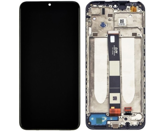 Дисплей з сенсорним екраном (модуль) Xiaomi Redmi 10A /9A/ 9C/ 9AT/ POCO C3/ Umidigi A9/ A11/ A11S, чорний з рамкою