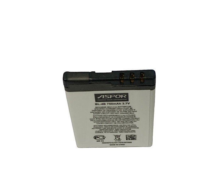 Аккумулятор Aspor Nokia BL-4B, 2630, 2660, 2760, 6111, 7370, 7373, 7500 Prism, 700 mAh